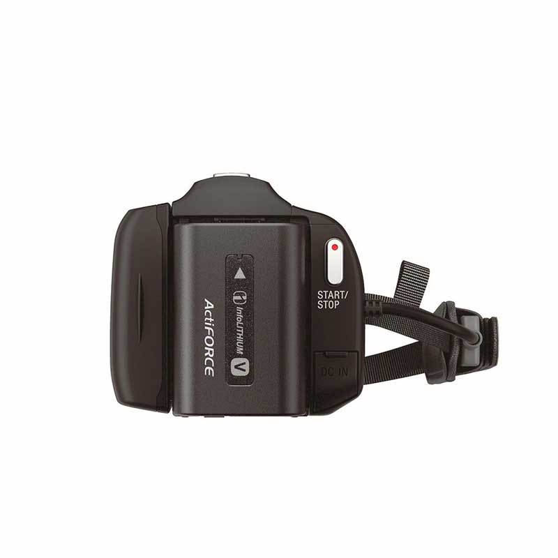 Vintage Sony HDR-PJ340 camcorder back, Essential Collection rental